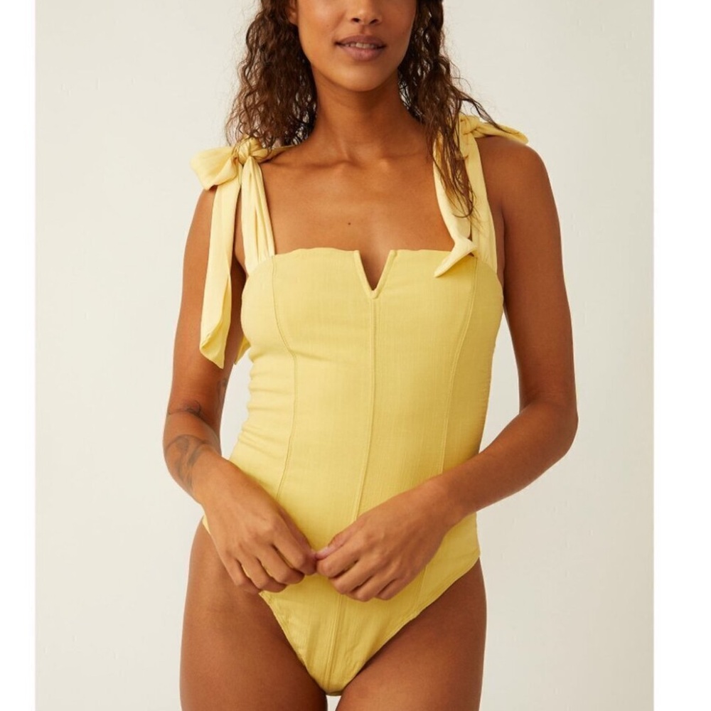 FREE PEOPLE Lola Bodysuit / Lemon Meringue